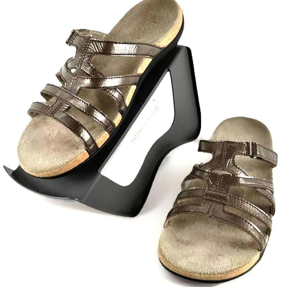 Spenco Roman Bronze Womens Sandal Size 9 Slip On Metallic Dress Comfort Brown